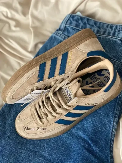 کتونی آدیداس اسپیزال کرم سورمه‌ای(نسکافه‌ای سورمه‌ای)