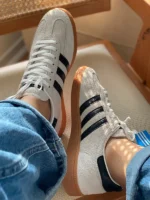 کتونی آدیداس اسپیزال طوسی روشن یا کرم روشن