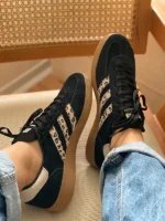 اسپیزال ادیداس مشکی با پترن پلنگی