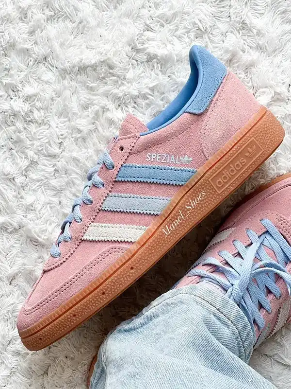 adidas handball sporty & rich pink light blue sky_54_11zon_5_11zon کتونی اسپیزال صورتی آبی آسمانی