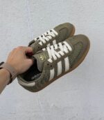 کتونی آدیداس سامبا حصیری سبز