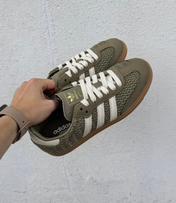 کتونی آدیداس سامبا حصیری سبز