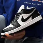 کتونی ایر جردن 1(وان) مشکی سفید / jordan 1 high black and white