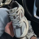 کفش نیوبالانس 530 سفید قهوه‌ای