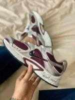 کتونی نایک V5 rnr جیگری طوسی / nike V5 RNR Burgundy Grey