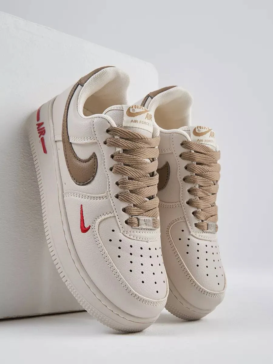 nike air force 1 white brown کتونی ایر فورس 1 سفید قهوهای_خرید کتونی ایر فورس 1 سفید قهوهای_کتونی ایرفورس سفید قهوهای_ خرید کتونی ایرفورس 1 سفید قهوهای