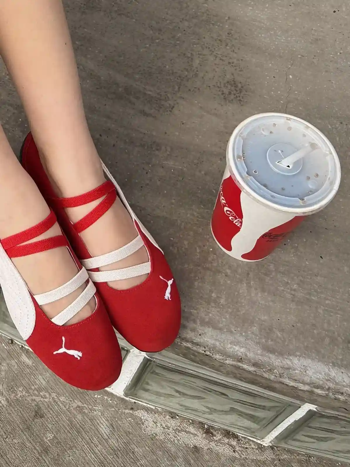 puma speedcat ballerina red کفش پوما اسپیدکت بالرین قرمز_کتونی پوما بالرین قرمز